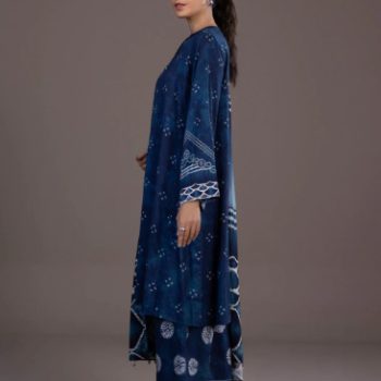 3 Piece - Printed Khaddar Suit - Image 2