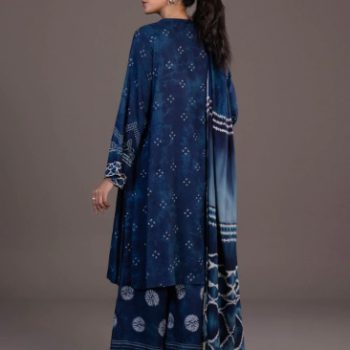 3 Piece - Printed Khaddar Suit - Image 3