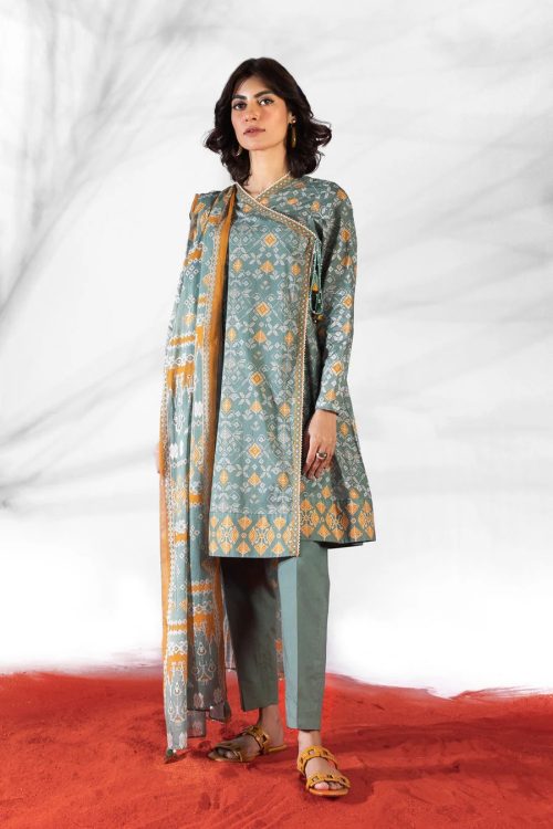 3-Piece Printed Cambric Suit